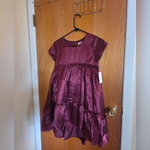 Mia joy By Joyfolie Elegant Burgundy Kids Dress Size 12